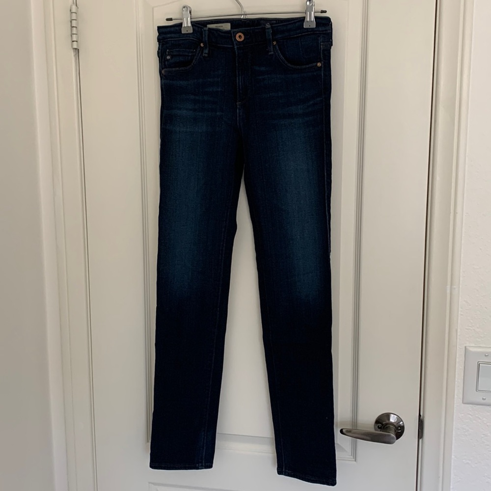 AG The Prima Mid-rise Cigarette jeans.